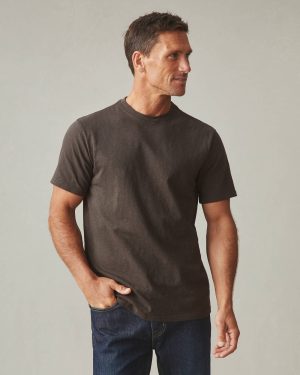 Men’s Premium Slub Crew Tee – Black Olive