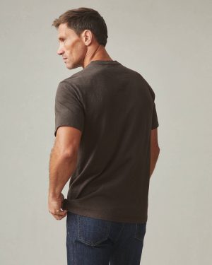 Men’s Premium Slub Crew Tee – Black Olive