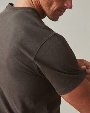 Men’s Premium Slub Crew Tee – Black Olive