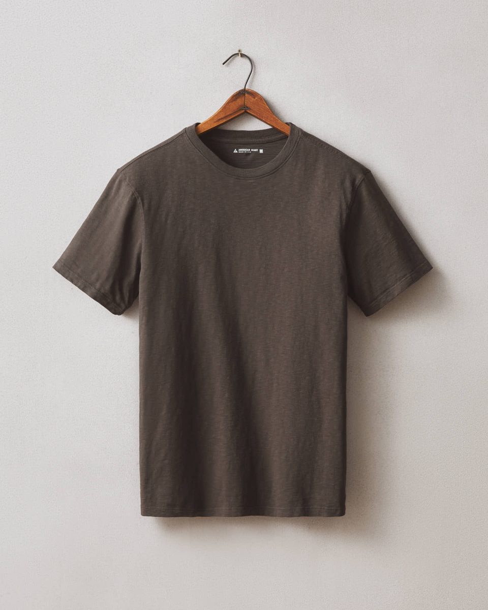 Men's Premium Slub Crew Tee - Black Olive