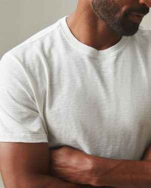 Men’s Premium Slub Crew Tee – Bone