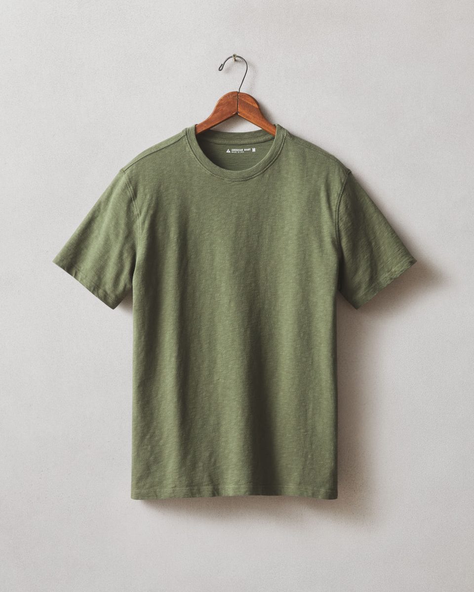 Men's Premium Slub Crew Tee - Fern