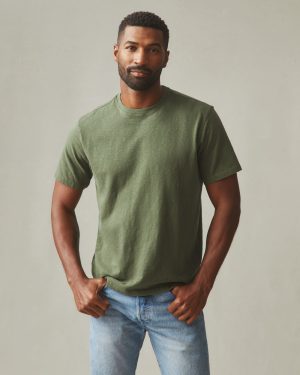 Men’s Premium Slub Crew Tee – Fern