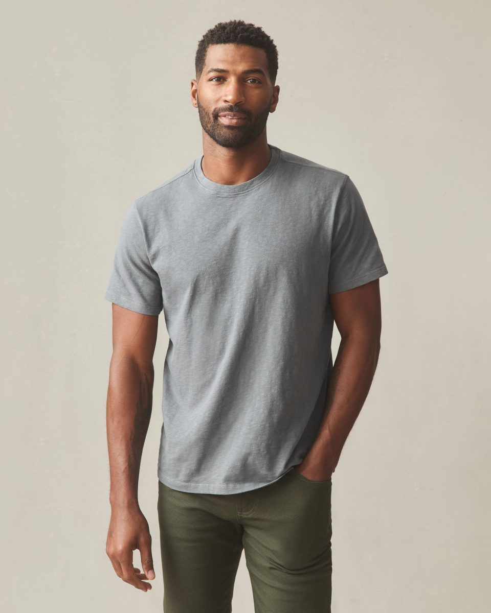 Men's Premium Slub Crew Tee - Lava Smoke