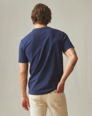 Men’s Premium Slub Crew Tee – Navy
