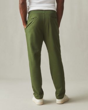Men’s French Terry Straight Pant – Chive