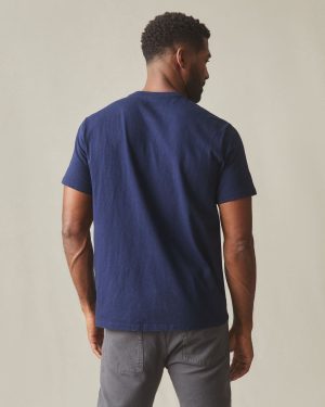 Men’s Premium Slub Crew Tee – Pageant Blue