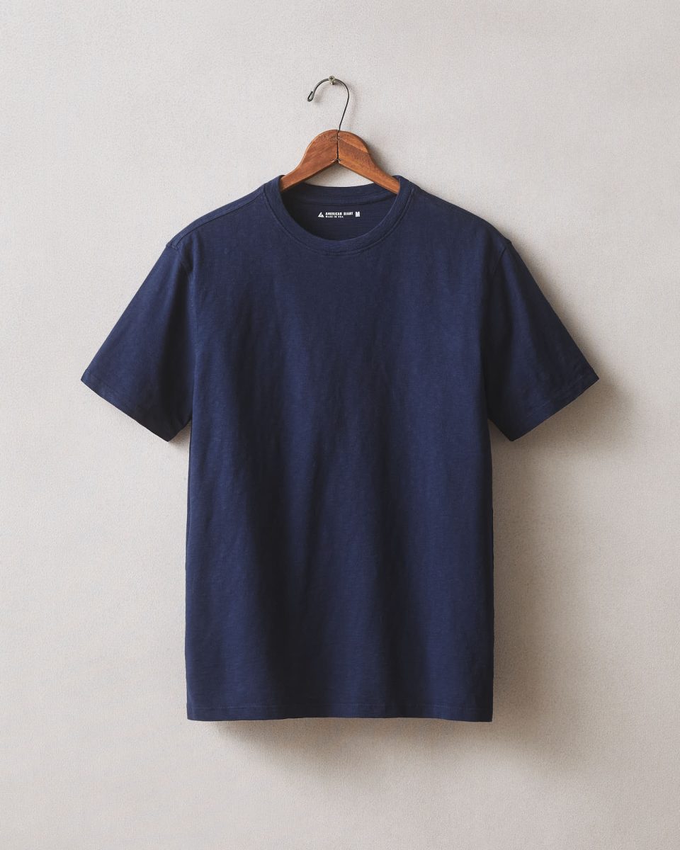 Men's Premium Slub Crew Tee - Pageant Blue