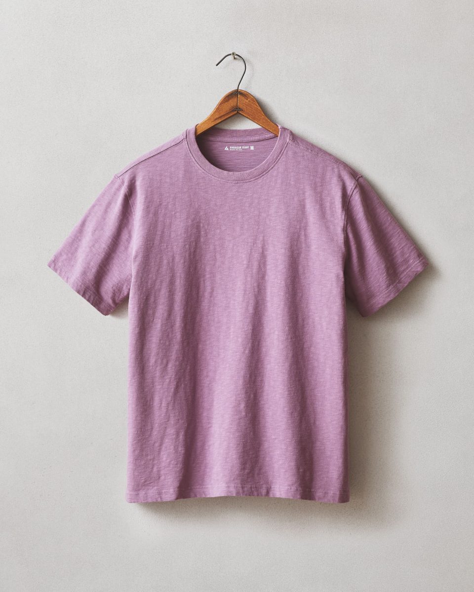 Men's Premium Slub Crew Tee - Plum Berry