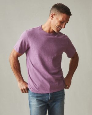 Men’s Premium Slub Crew Tee – Plum Berry