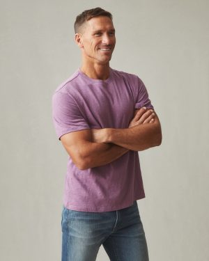 Men’s Premium Slub Crew Tee – Plum Berry