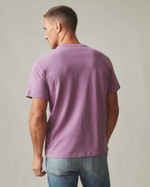 Men’s Premium Slub Crew Tee – Plum Berry