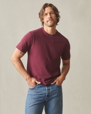 Men’s Premium Slub Crew Tee – Zinfandel