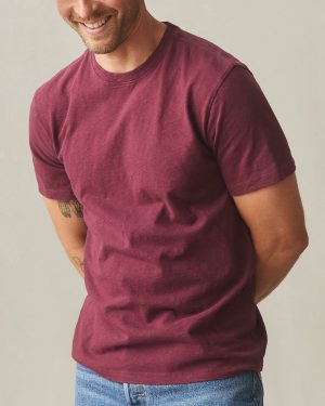 Men’s Premium Slub Crew Tee – Zinfandel