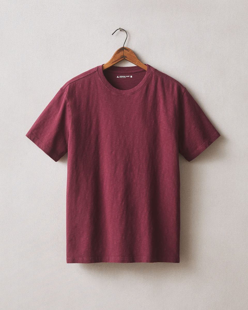 Men's Premium Slub Crew Tee - Zinfandel