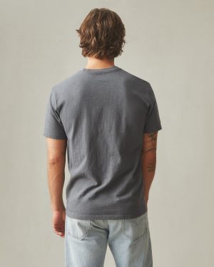 Men’s Premium Slub V-Neck Tee – Iron