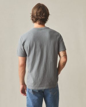 Men’s Premium Slub V-Neck Tee – Lava Smoke