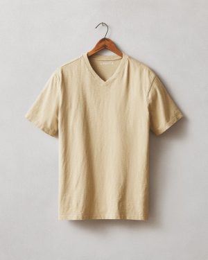 Men’s Premium Slub V-Neck Tee – Twill
