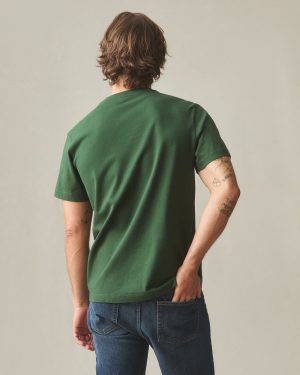 Men’s Pocket Tee – Green Moss