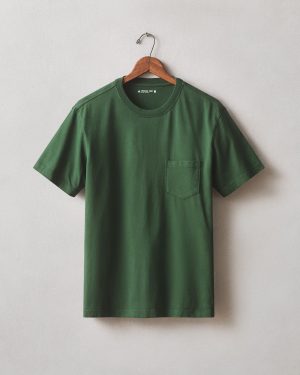 Men’s Pocket Tee – Green Moss