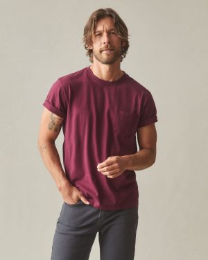 Men’s Pocket Tee – Zinfandel