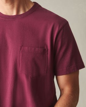 Men’s Pocket Tee – Zinfandel