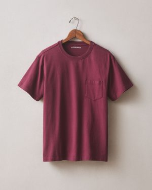 Men’s Pocket Tee – Zinfandel