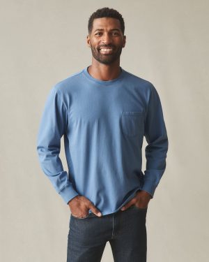 Men’s Long Sleeve Pocket Tee – Quiet Harbor