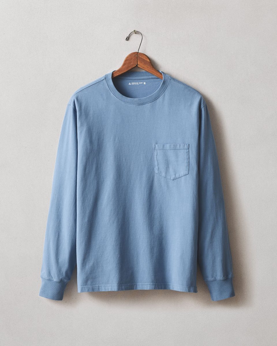 Men's Long Sleeve Pocket Tee - Quiet Harbor