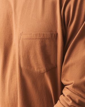 Men’s Long Sleeve Pocket Tee – Tortoise Shell