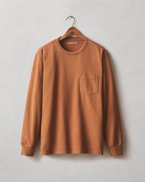 Men’s Long Sleeve Pocket Tee – Tortoise Shell