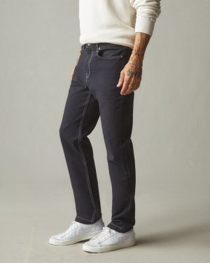 Men’s Roughneck Pant Straight Contrast Stitch – Dark Navy