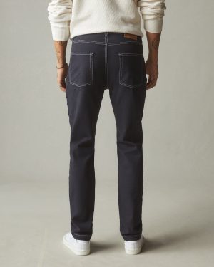 Men’s Roughneck Pant Straight Contrast Stitch – Dark Navy