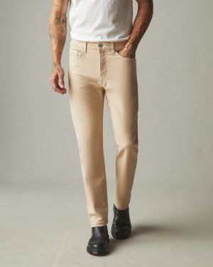 Men’s Roughneck Pant Straight Contrast Stitch – Toasted Sesame