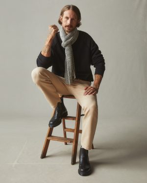 Men’s Roughneck Pant Straight Contrast Stitch – Toasted Sesame