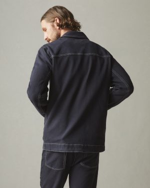 Unisex Roughneck Chore Jacket – Contrast Stitch – Dark Navy