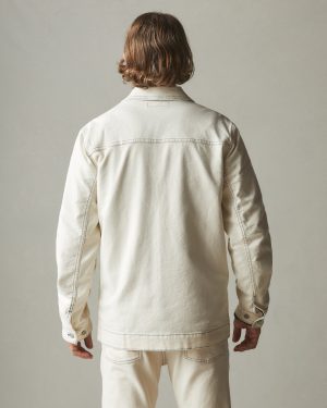 Unisex Roughneck Chore Jacket – Contrast Stitch – PFD Natural