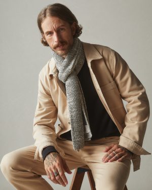 Unisex Roughneck Chore Jacket – Contrast Stitch – Toasted Sesame