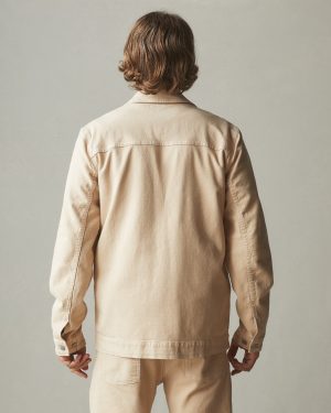 Unisex Roughneck Chore Jacket – Contrast Stitch – Toasted Sesame