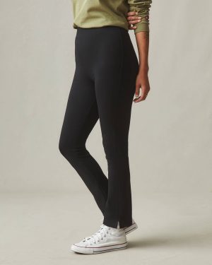 Ponte Kick Flare Pant – Super Black