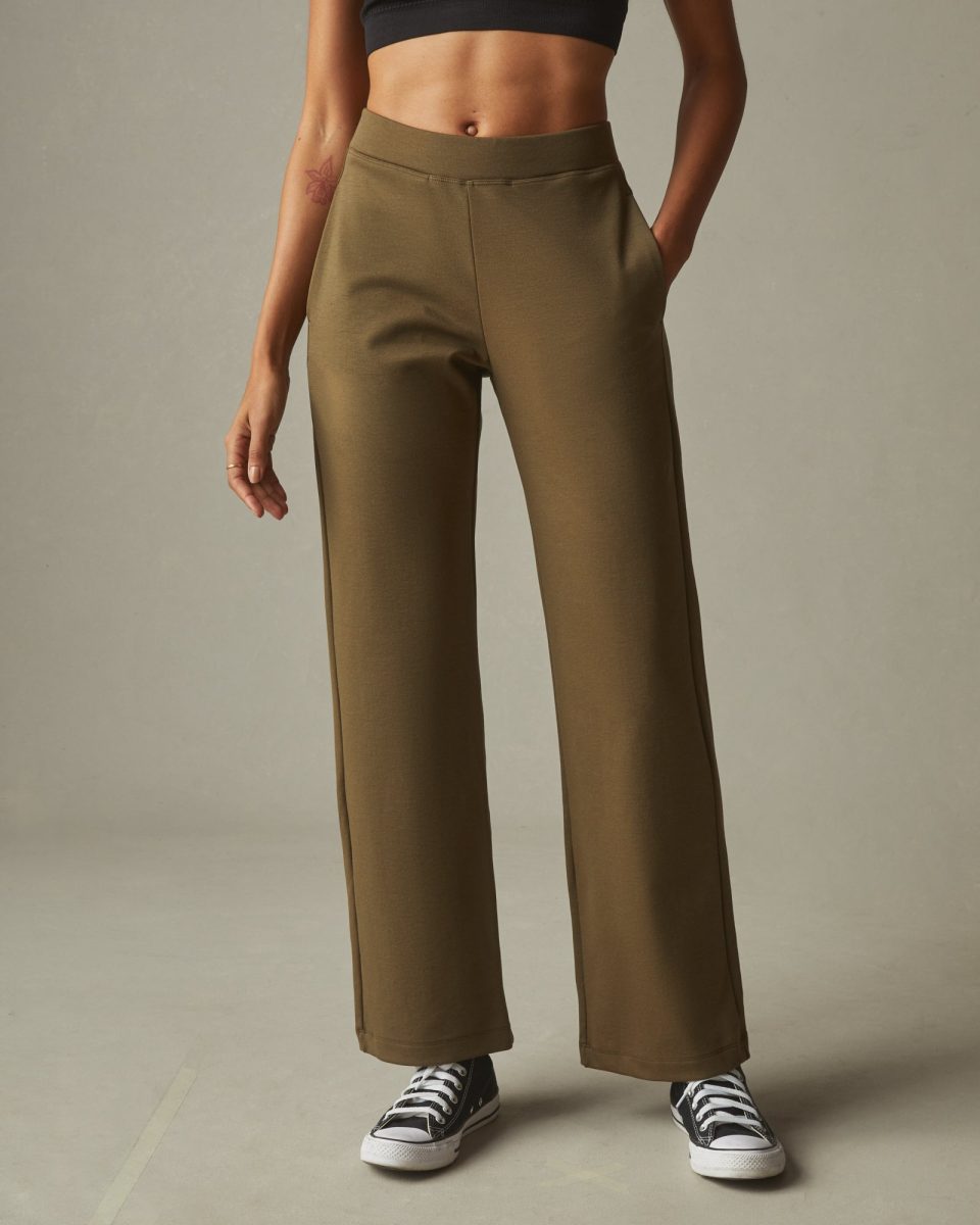 Ponte Straight Pant - Beech
