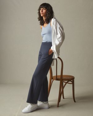 Ponte Straight Pant – Heritage Navy