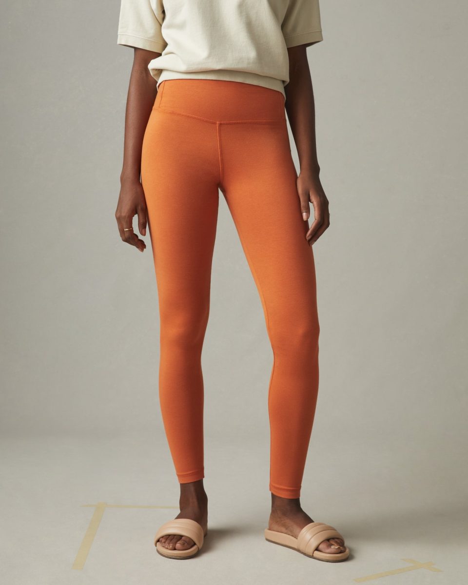 Women's Cotton Stretch Legging - Henna