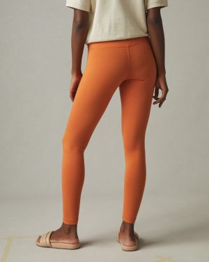 Women’s Cotton Stretch Legging – Henna