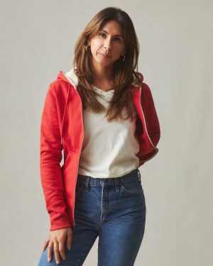 Women’s Classic Full Zip Waffle Hood – Salsa