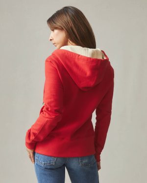 Women’s Classic Full Zip Waffle Hood – Salsa