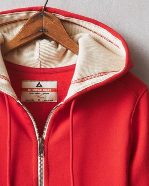 Women’s Classic Full Zip Waffle Hood – Salsa