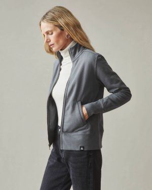 Women’s Moto Full Zip – Iron