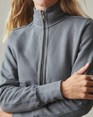 Women’s Moto Full Zip – Iron
