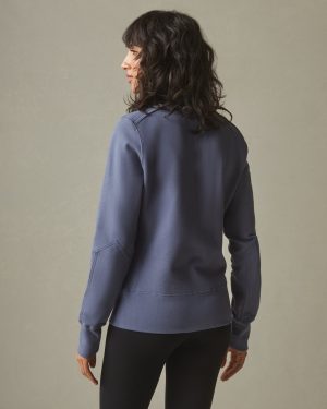 Women’s Moto Full Zip – Blue Jean